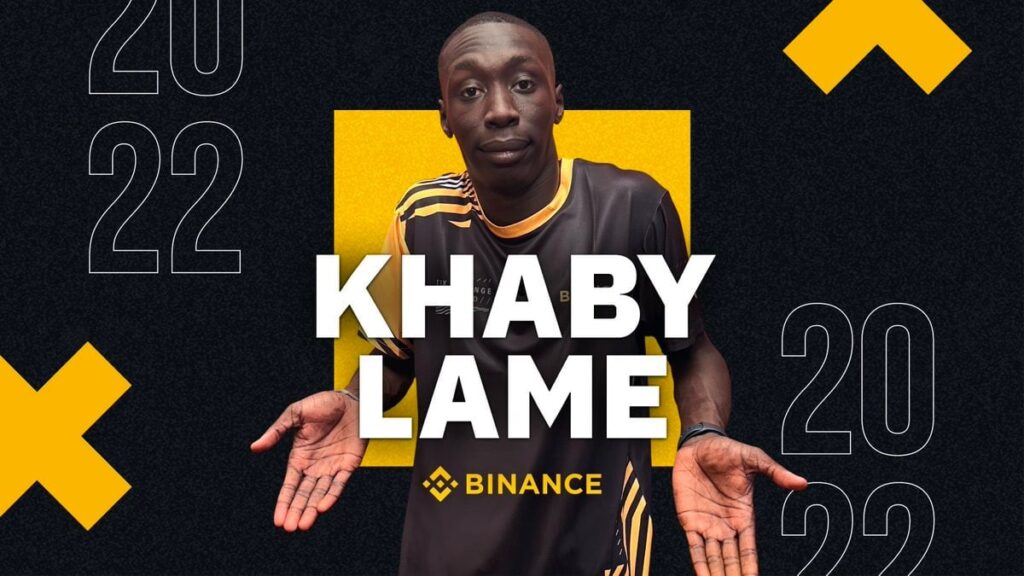 Binance has partnered with Khaby Lame