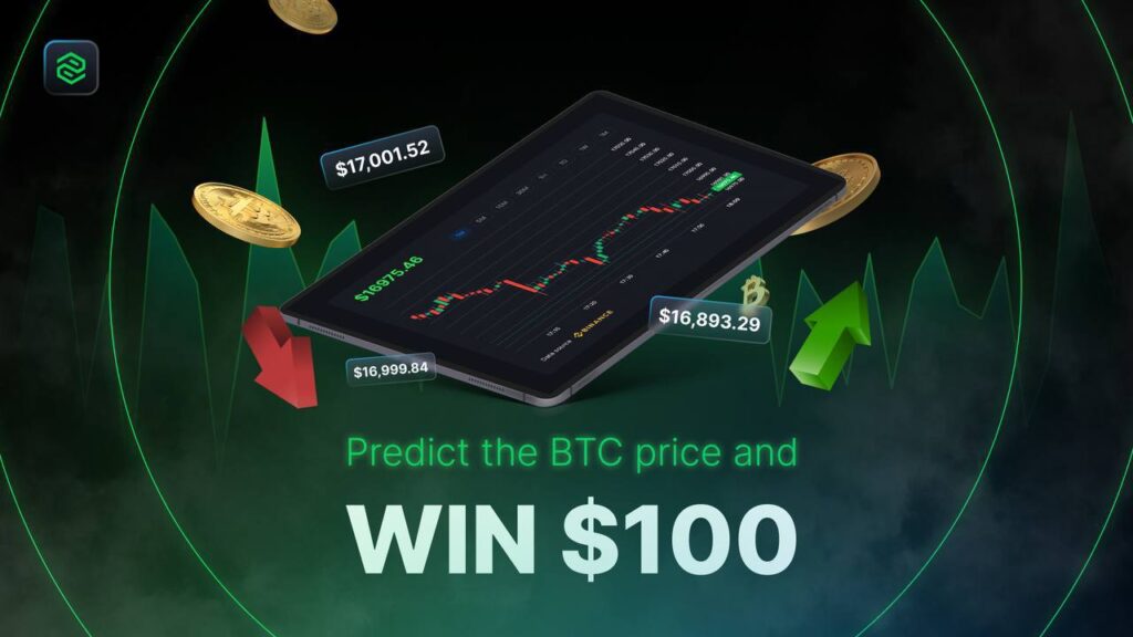 Predict the BTC price and WIN 100 with P2PBET